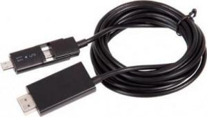 Kabel USB Arkas USB-A - HDMI 3 m Czarny 1