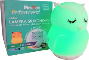 MesMed Lampka silikonowa MM 014 Sówka HuHu z głosnikiem Bluetooth 2