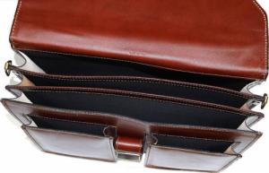 Paolo Peruzzi Włoska teczka skórzana męska Paolo Peruzzi N02 brązowa 8