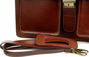 Paolo Peruzzi Włoska teczka skórzana męska Paolo Peruzzi N02 brązowa 9