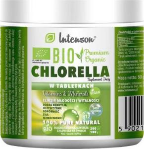 Intenson Chlorella BIO 200 tabletek 100g Intenson 1