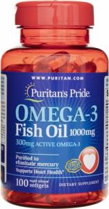 Puritans Pride Olej rybi Omega3 1000mg Omega3 fish oil 100 kapsułek Puritan's Pride 1