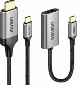 Kabel USB Choetech USB-C - HDMI 2 m Szary (6971824979695) 1