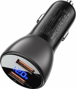 Ładowarka Acefast Acefast ładowarka samochodowa 45W 2x USB, QC3.0, AFC, FCP, SCP czarny (B7 black) 5