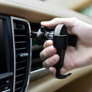 iCarer iCarer bezprzewodowa ładowarka samochodowa Qi 10W uchwyt na kratkę wentylacyjną czarny (IWXC004-BK) 2