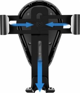 iCarer iCarer bezprzewodowa ładowarka samochodowa Qi 10W uchwyt na kratkę wentylacyjną czarny (IWXC004-BK) 3