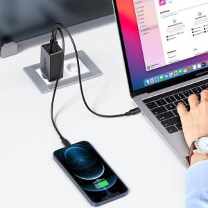 Ładowarka Ugreen 1x USB-A 2x USB-C 2.4 A (UGR1203BLK) 3