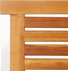 vidaXL Krzesła ogrodowe z poduszkami, 4 szt., lite drewno akacjowe 8