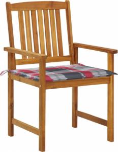 vidaXL vidaXL Krzesła ogrodowe z poduszkami, 6 szt., lite drewno akacjowe 2