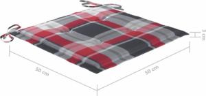 vidaXL vidaXL Krzesła ogrodowe z poduszkami, 6 szt., lite drewno akacjowe 9