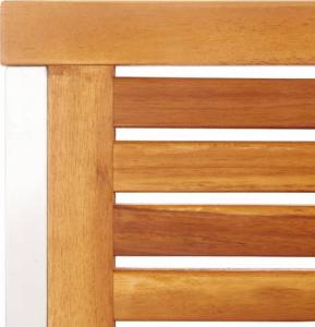 vidaXL vidaXL Krzesła ogrodowe z poduszkami, 4 szt., lite drewno akacjowe 8