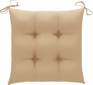 vidaXL Krzesła ogrodowe z poduszkami, 4 szt., lite drewno akacjowe 6