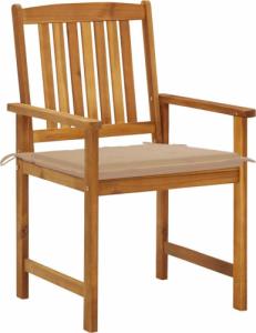 vidaXL vidaXL Krzesła ogrodowe z poduszkami, 6 szt., lite drewno akacjowe 2