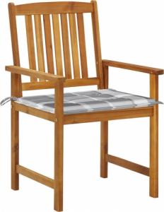 vidaXL vidaXL Krzesła ogrodowe z poduszkami, 6 szt., lite drewno akacjowe 2