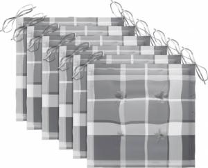 vidaXL vidaXL Krzesła ogrodowe z poduszkami, 6 szt., lite drewno akacjowe 5