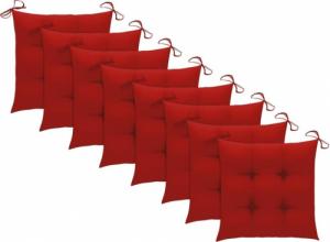 vidaXL Krzesła ogrodowe z poduszkami, 8 szt., lite drewno akacjowe 5