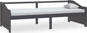 vidaXL vidaXL 3-osobowa sofa/łóżko, ciemnoszara, drewno sosnowe, 90x200 cm 2
