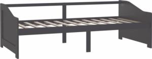 vidaXL vidaXL 3-osobowa sofa/łóżko, ciemnoszara, drewno sosnowe, 90x200 cm 3