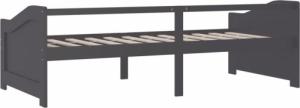 vidaXL vidaXL 3-osobowa sofa/łóżko, ciemnoszara, drewno sosnowe, 90x200 cm 6