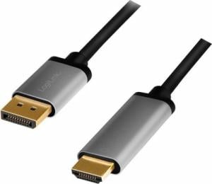 Kabel LogiLink DisplayPort - HDMI 2m czarny (1_812820) 1