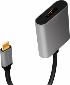 Adapter USB LogiLink USB-C - DisplayPort Szary  (1_814041) 2