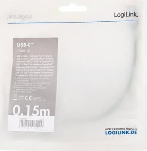 Adapter USB LogiLink USB-C - DisplayPort Szary  (1_814041) 4
