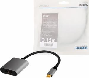 Adapter USB LogiLink USB-C - DisplayPort Szary  (1_814041) 5