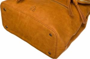 LuluCastagnette Plecak damski camelowy LuluCastagnette PIERETTE CUMIN 11