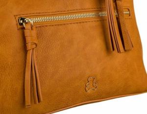 LuluCastagnette Plecak damski camelowy LuluCastagnette PIERETTE CUMIN 7