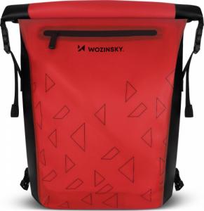 Wozinsky Wodoszczelny plecak rowerowy ze stelażem torba rowerowa 2w1 23l czerwony (WBB31RE) 1