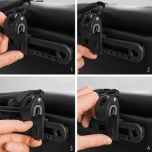 Wozinsky Wodoodporna torba rowerowa sakwa na bagażnik 25l 2w1 czarny (WBB24BK) 17