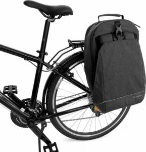 Wozinsky Torba rowerowa na bagażnik plecak rowerowy ze stelażem 2w1 40l czarny (WBB33BK) 16