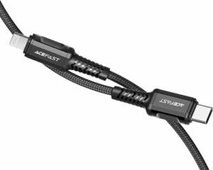 Kabel USB Acefast USB-C - Lightning 1.2 m Czarny (6974316280484) 3