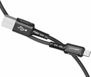 Kabel USB Acefast USB-A - Lightning 1.2 m Czarny (6974316280507) 2