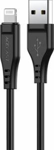 Kabel USB Acefast USB-A - Lightning 1.2 m Czarny (6974316280828) 1