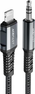Kabel USB Acefast Lightning - mini Jack 3.5 mm 1.2 m Szary (6974316280590) 1