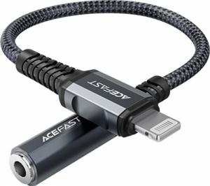 Adapter USB Acefast C1-05 space gray Lightning - Jack 3.5mm Szary  (6974316280576) 1