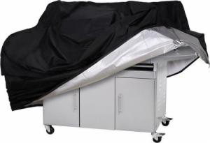 Hurtel Wodoodporny pokrowiec na grilla plandeka osłona L czarny 2