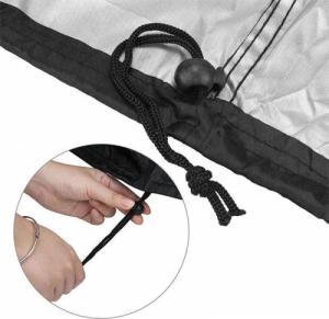 Hurtel Wodoodporny pokrowiec na grilla plandeka osłona L czarny 7