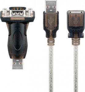 Adapter USB Goobay USB szeregowych RS232 mini, Przezroczysty - Długość kabla 1.5 m 1