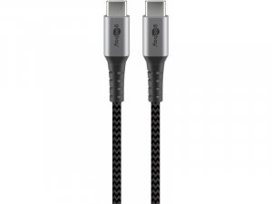 Kabel USB Goobay USB-C - USB-C 0.5 m Czarny (JAB-6985371) 1