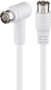 Kabel Goobay Antenowy (F) 1.5m biały (67347) 2