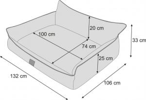 Hobbydog Legowisko Joker Ekolen* Czarny rozmiar XXXL 2