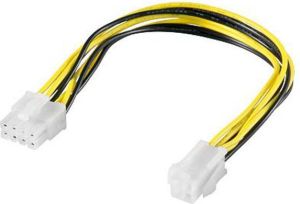 Logo adapter, zasilania płyty głównej, P4(4pin)-P4(8pin), M/F 1