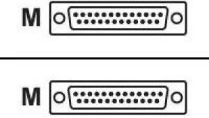Logo adapter 25pin-25pin, M/M (68032) 3