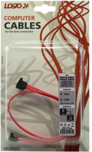 Logo SATA - SATA, 0.5m, Czerwony (31174) 2