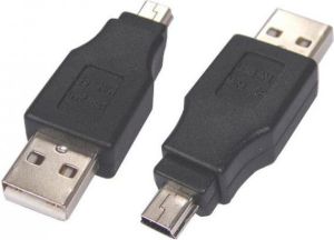 Adapter USB Logo miniUSB - USB Czarny  (24773) 2