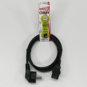 Kabel zasilający Logo 230V, CEE7, C13, 2m (65923) 2