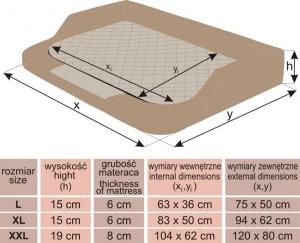 Hobbydog Legowisko Medico Standard Czarny Ekolen r. XXL 2