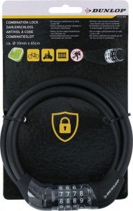 Dunlop ZAPIĘCIE ROWEROWE DUNLOP LINKA SZYFR 1.0x65CM - CZARNY 2